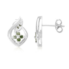 Pendientes en plata con Diamante fantasía