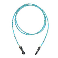 Accesorio en plata con Apatita azul neón