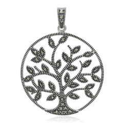 Colgante en plata con Marcasita