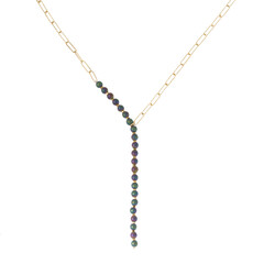 Collar en plata con Hematita mística