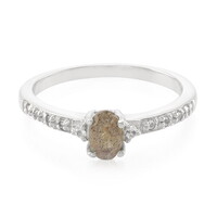 Anillo en plata con Espectrolita