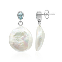 Pendientes en plata con Perla Freshwater (TPC)