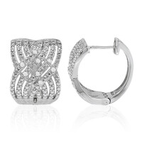 Pendientes en plata con Diamante I3 (I)