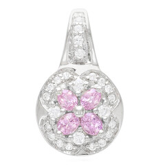 Colgante en plata con Zafiro Padparadscha