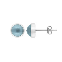 Pendientes en plata con Aguamarina