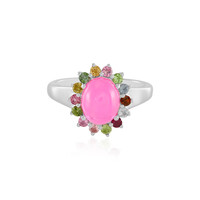 Anillo en plata con Ópalo rosa de Etiopía