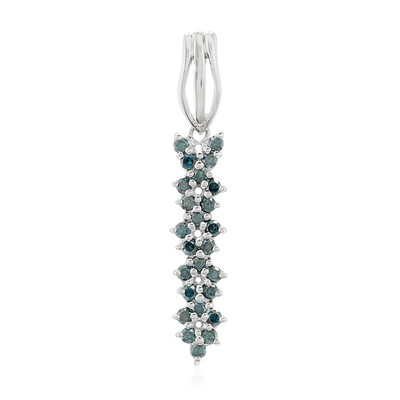 Colgante en plata con Diamante fantasía