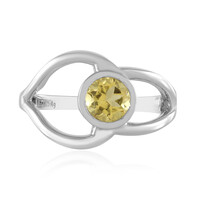 Anillo en plata con Berilo amarillo