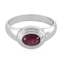 Anillo en plata con Rubí estrella de Channapatna
