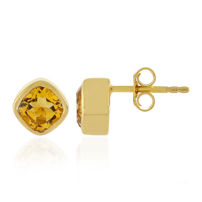 Pendientes en plata con Citrino (MONOSONO COLLECTION)