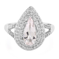 Anillo en plata con Morganita