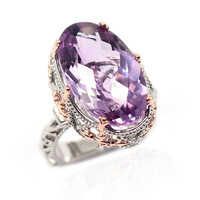 Anillo en plata con Amatista Rosa de Francia (Dallas Prince Designs)