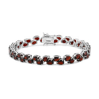Brazalete en plata con Granate