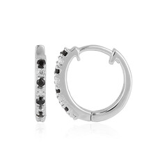 Pendientes en plata con Espinela negra