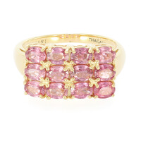 Anillo en oro con Zafiro Padparascha no calentado (AMAYANI)