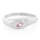 Anillo en plata con Zafiro Padparadscha