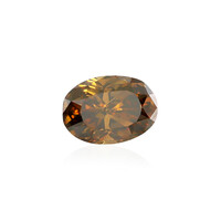 Piedra preciosa con Diamante naranja SI 0.61 ct