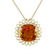 Collar en oro con Citrino de Madeira (Ornaments by de Melo)