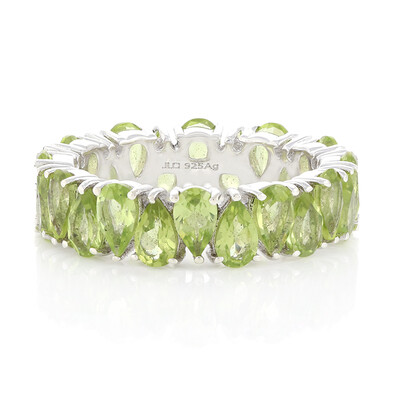 Anillo en plata con Peridoto