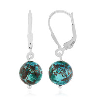 Pendientes en plata con Crisocola