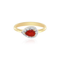 Anillo en plata con Ópalo cherry