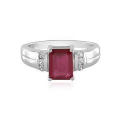 Anillo en plata con Rubí de Madagascar