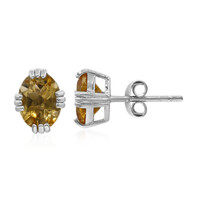 Pendientes en plata con Citrino