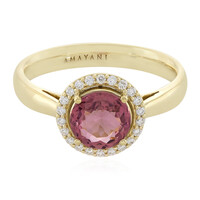 Anillo en oro con Turmalina neón de Brasil (AMAYANI)