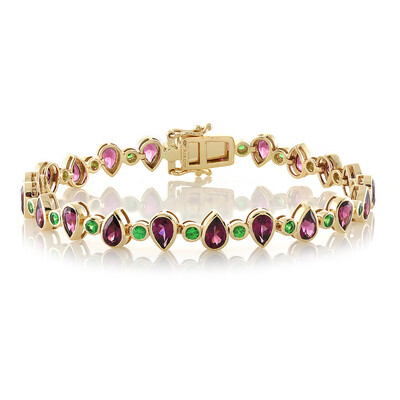 Brazalete en oro con Rodolita (Adela Gold)