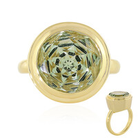 Anillo en plata con Amatista verde