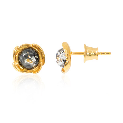 Pendientes en plata con Ámbar báltico (dagen)
