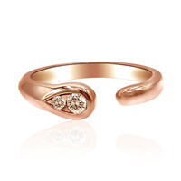Anillo en oro con Diamante rosa de Francia de Argyle SI1