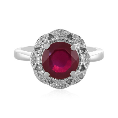 Anillo en plata con Rubí de Madagascar