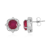 Pendientes en plata con Rubí de Madagascar