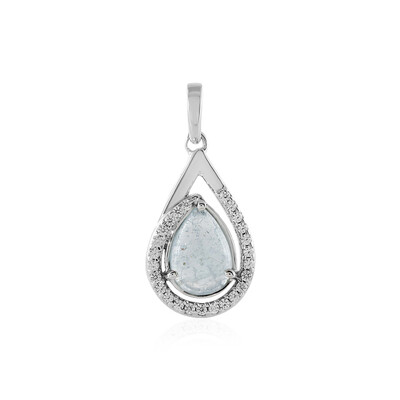 Colgante en plata con Aguamarina
