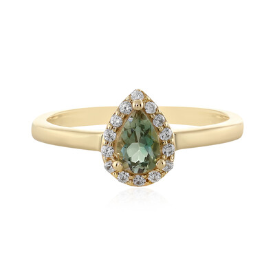 Anillo en oro con Piedra del sol de Oregón