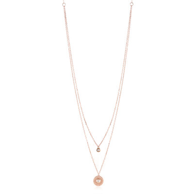 Collar en oro con Diamante limpio a lupa D