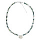 Collar en plata con Ágata blanca