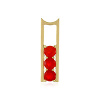 Colgante en plata con Ópalo rojo de Etiopía