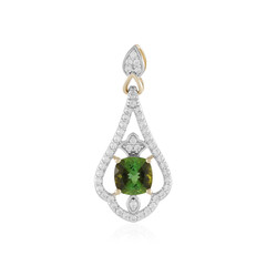 Colgante en oro con Turmalina verde de Brasil (SUHANA)