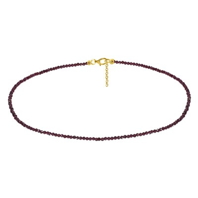 Collar en plata con Granate de la India