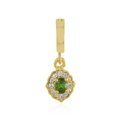 Colgante en plata con Zircón verde Ceylon