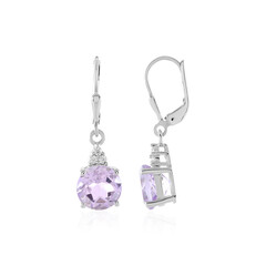 Pendientes en plata con Amatista Rosa de Francia