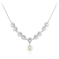 Collar en plata con Perla blanca Freshwater