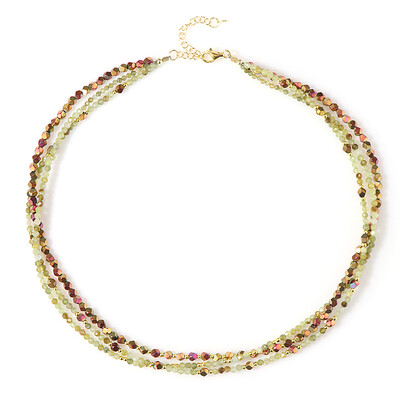 Collar en plata con Hematita mística (Riya)