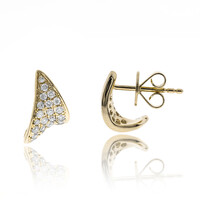 Pendientes en oro con Diamante I1 (H)  (CIRARI)