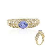 Anillo en oro con Tanzanita