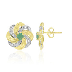 Pendientes en plata con Esmeralda