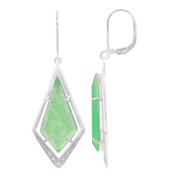 Pendientes en plata con Jade