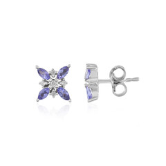 Pendientes en plata con Tanzanita